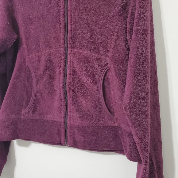 Vintage Patagonia Rhythm Bordeaux Fleece Zip Up Hoodie Jacket Y2K Women's Small - Picture 7 of 9